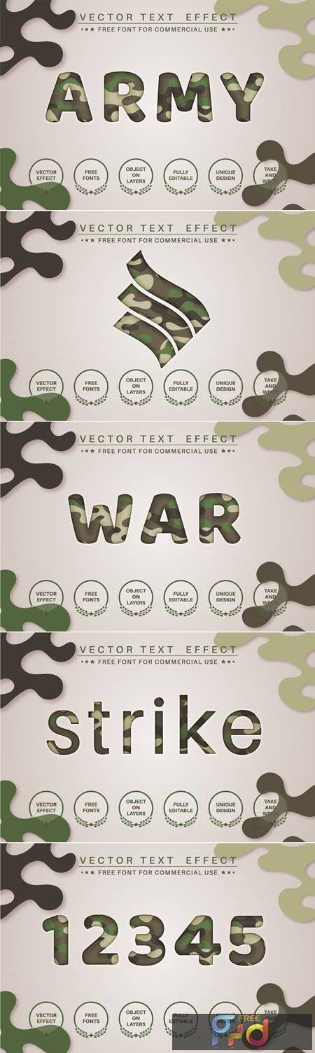 Paper Military - Editable Text Effect, Font Style Rqv95L6 1