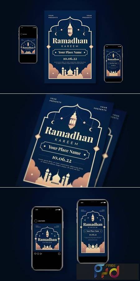 Ramadhan Kareem Flyer Set Ddl7Hhs 1