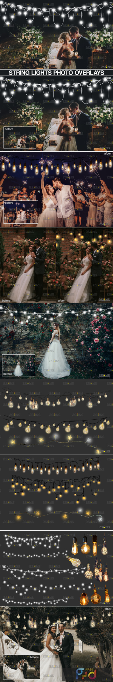 String Fairy Lights Overlay &Amp; Wedding 8555009 1