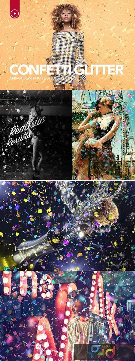 Animated Confetti Glitter Effect Photoshop Action C3Zf7Cl 1